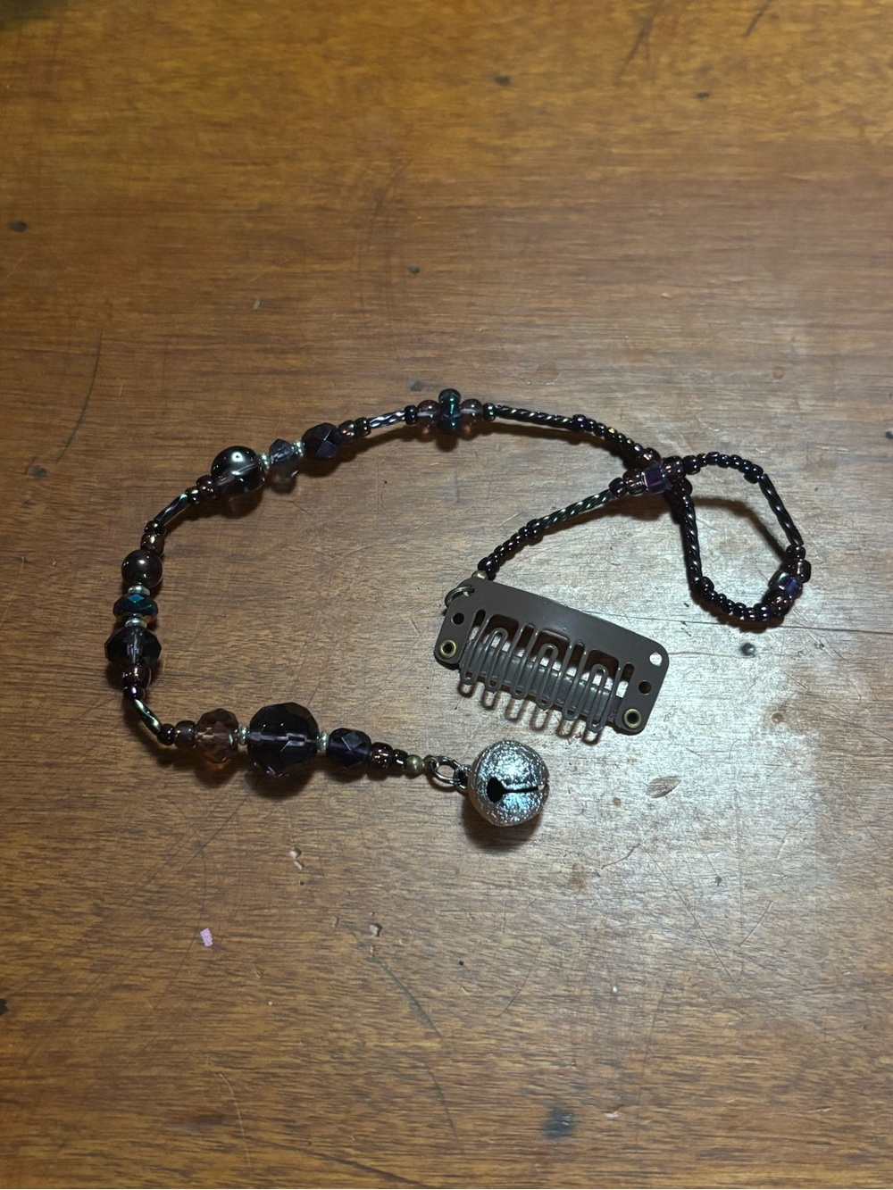 Beaded Hair Clip boho hippie festival pirate renaissance fair accessory nwot